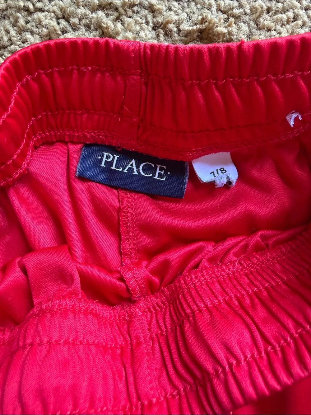 The Children's Place Red, Black & White Athletic Shorts